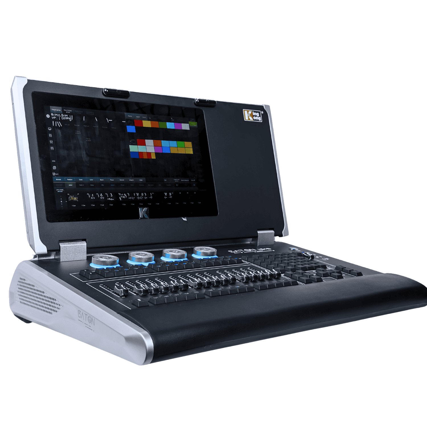 LAMPO-Baton-1616-Centralina-7-universi-professionale-touch-screen-con-flight-cases-kingkong
