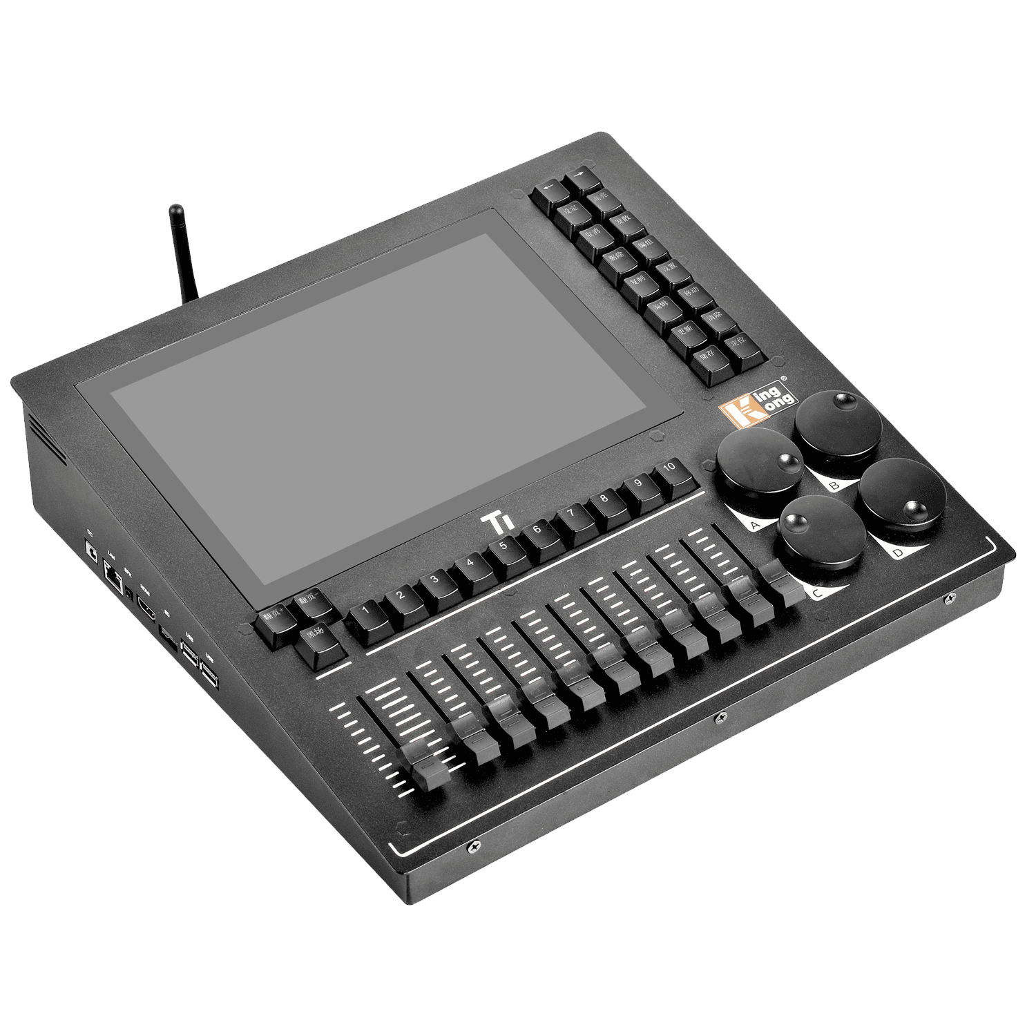 LAMPO-Baton-T1-consolle-professionale-mini-2-universi-con-flightcases-kingkong