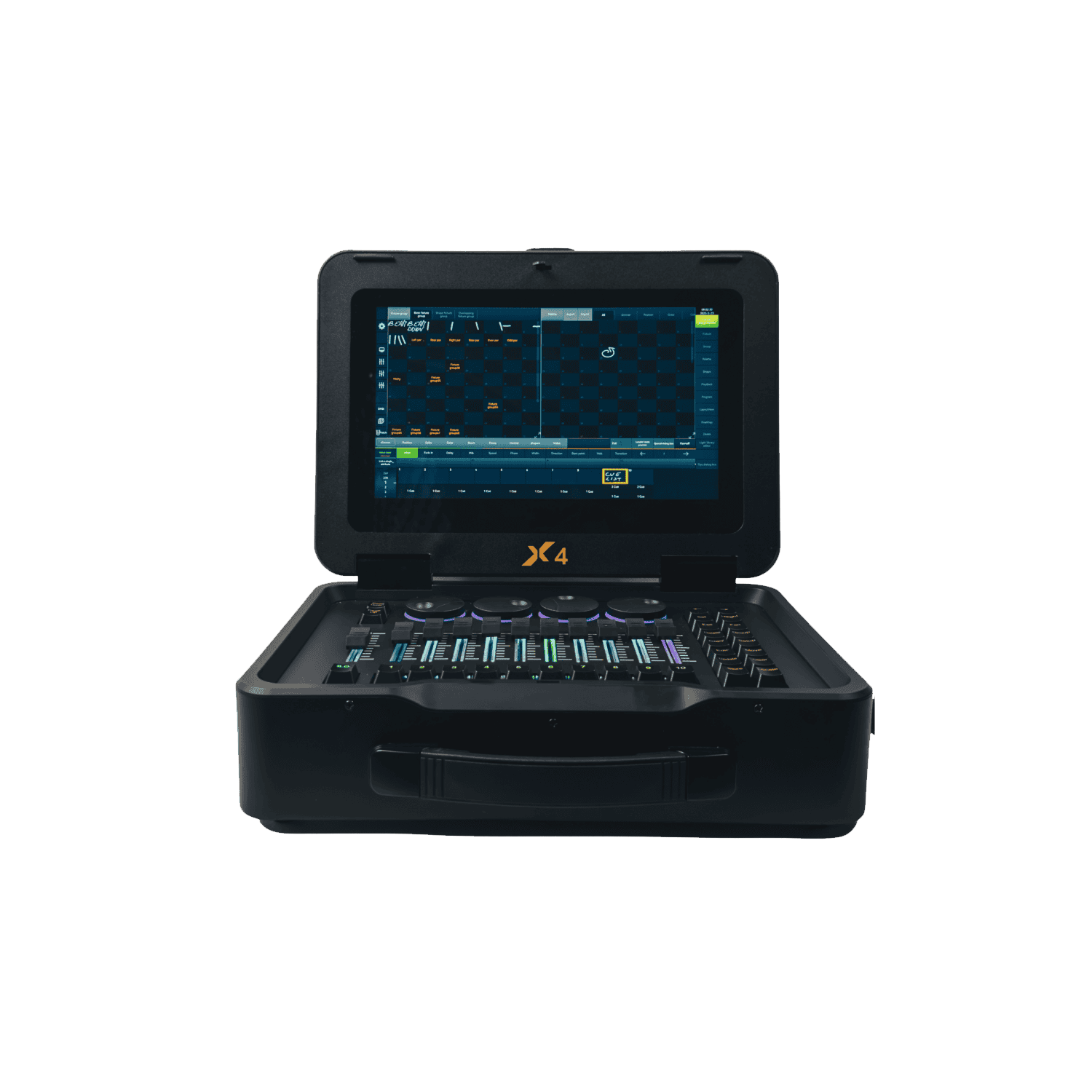 LAMPO-baton-x4-Centralina-luci-professionale-4-universi-con-borsa-di-trasporto-kingkong-1